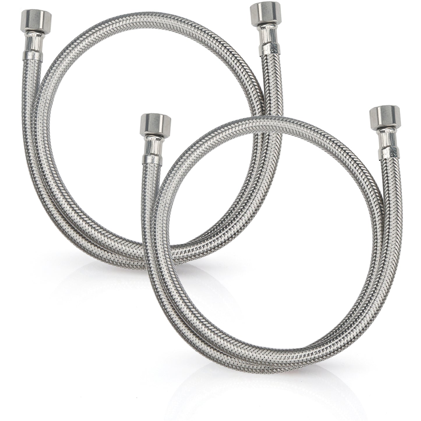 
                  
                    Midanya Faucet Supply Lines,Stainless Steel Braided Water Supply Line, 3/8" COMP x 3/8" COMP Faucet Hose, Faucet Hose Connector x 2 Pcs (1 Pair)
                  
                