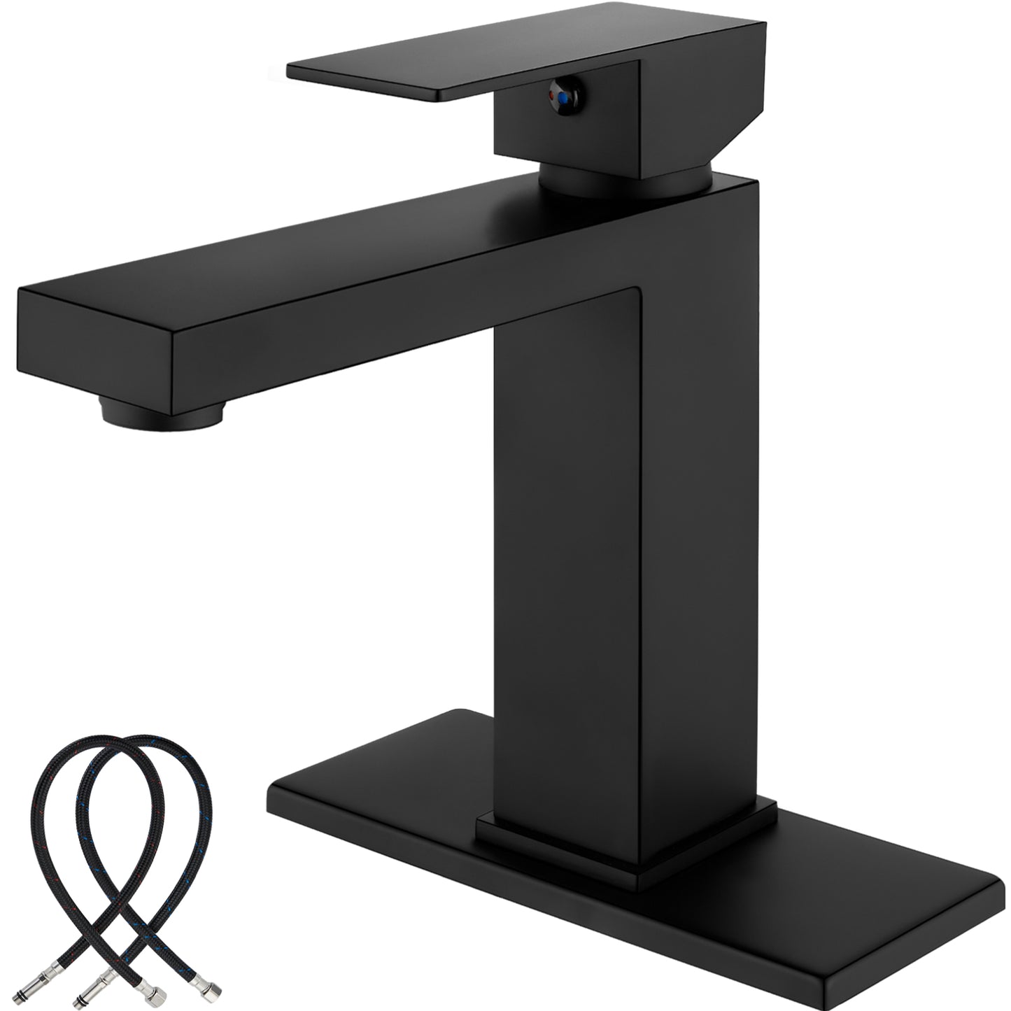 
                  
                    Midanya Bathroom Faucet 1 Hole, Single Handle Bathroom Sink Faucet with Water Supply Lines for Basin, RV, Lavatory Sink,Without Drain,Short Body
                  
                
