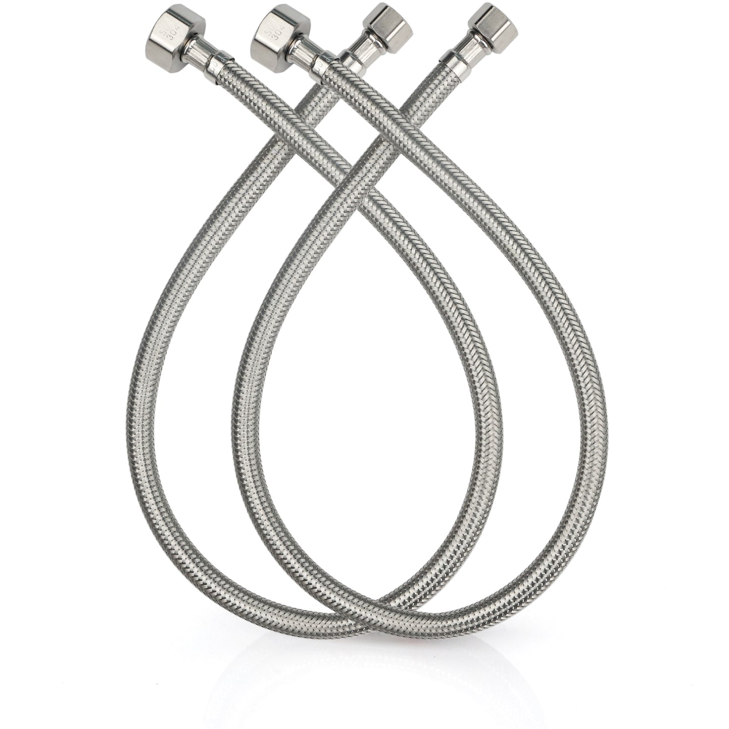 
                  
                    Midanya Faucet Supply Lines,Stainless Steel Braided Water Supply Line, 1/2" FIP x 3/8" COMP Faucet Hose, Faucet Hose Connector x 2 Pcs (1 Pair)
                  
                