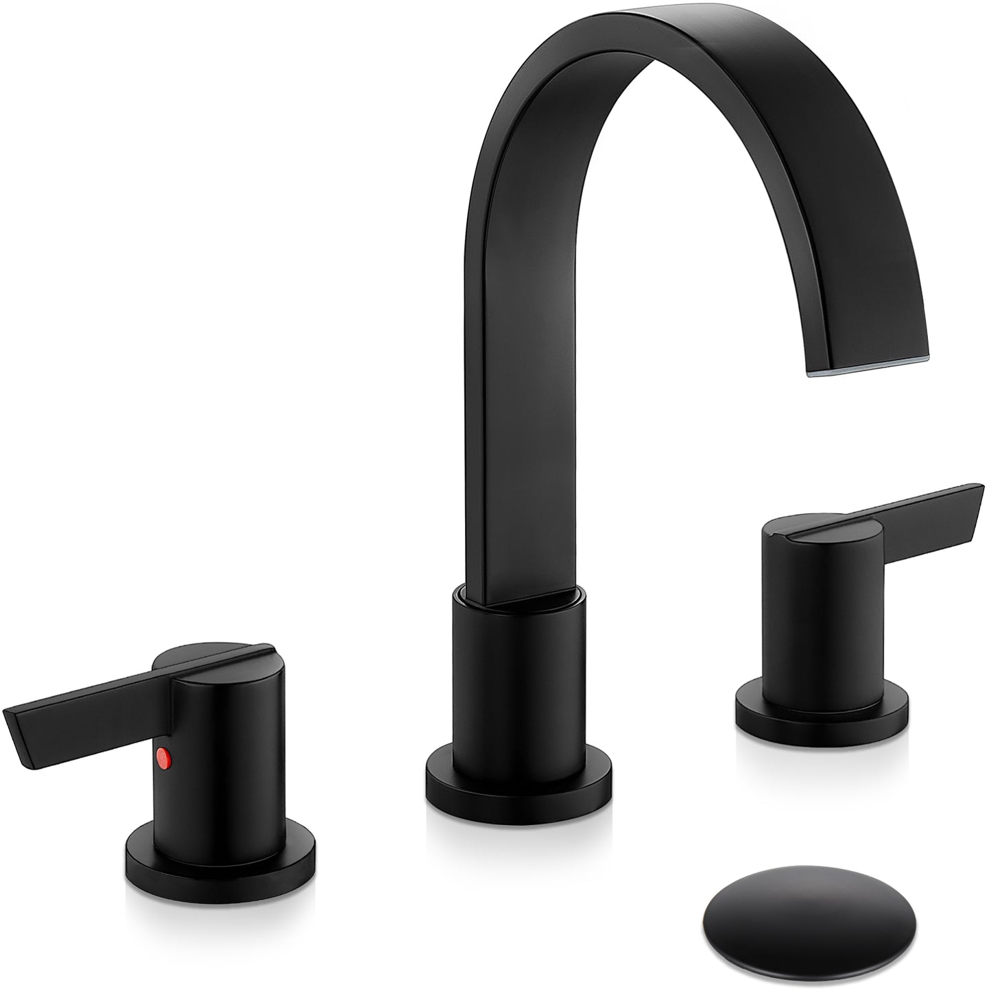 
                  
                    Midanya 8 inch Widespread Bathroom Sink Faucet,Modern Waterfall 3 Hole 2 Handles Bathroom Faucet 8" Vanity Faucets with Pop Up Drain and Water Supply Lines
                  
                