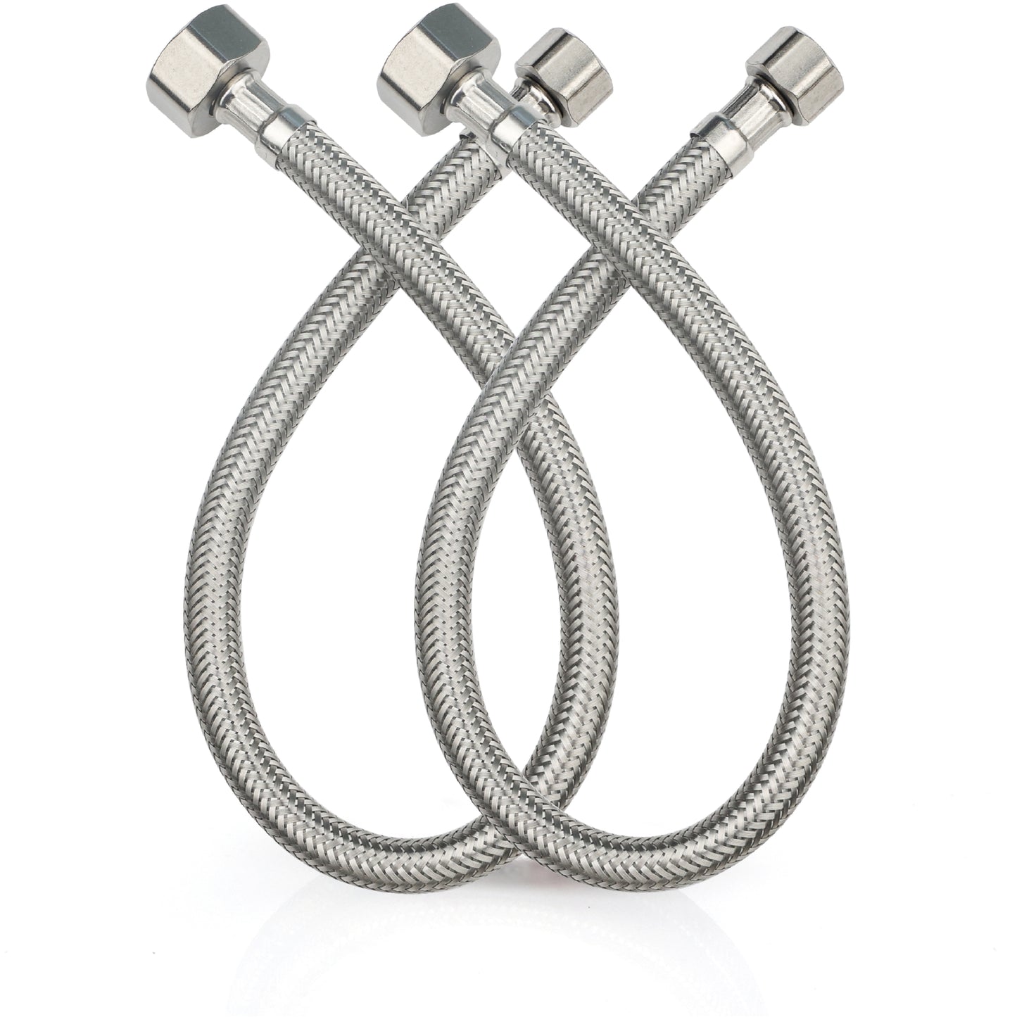 
                  
                    Midanya Faucet Supply Lines,Stainless Steel Braided Water Supply Line, 1/2" FIP x 3/8" COMP Faucet Hose, Faucet Hose Connector x 2 Pcs (1 Pair)
                  
                