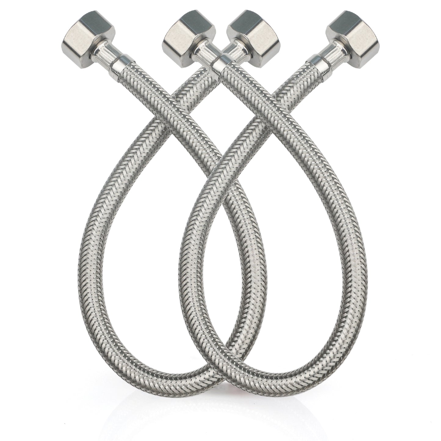 
                  
                    Midanya Faucet Supply Lines,Stainless Steel Braided Water Supply Line, 1/2" FIP x 1/2" FIP Faucet Hose, Faucet Hose Connector x 2 Pcs (1 Pair)
                  
                