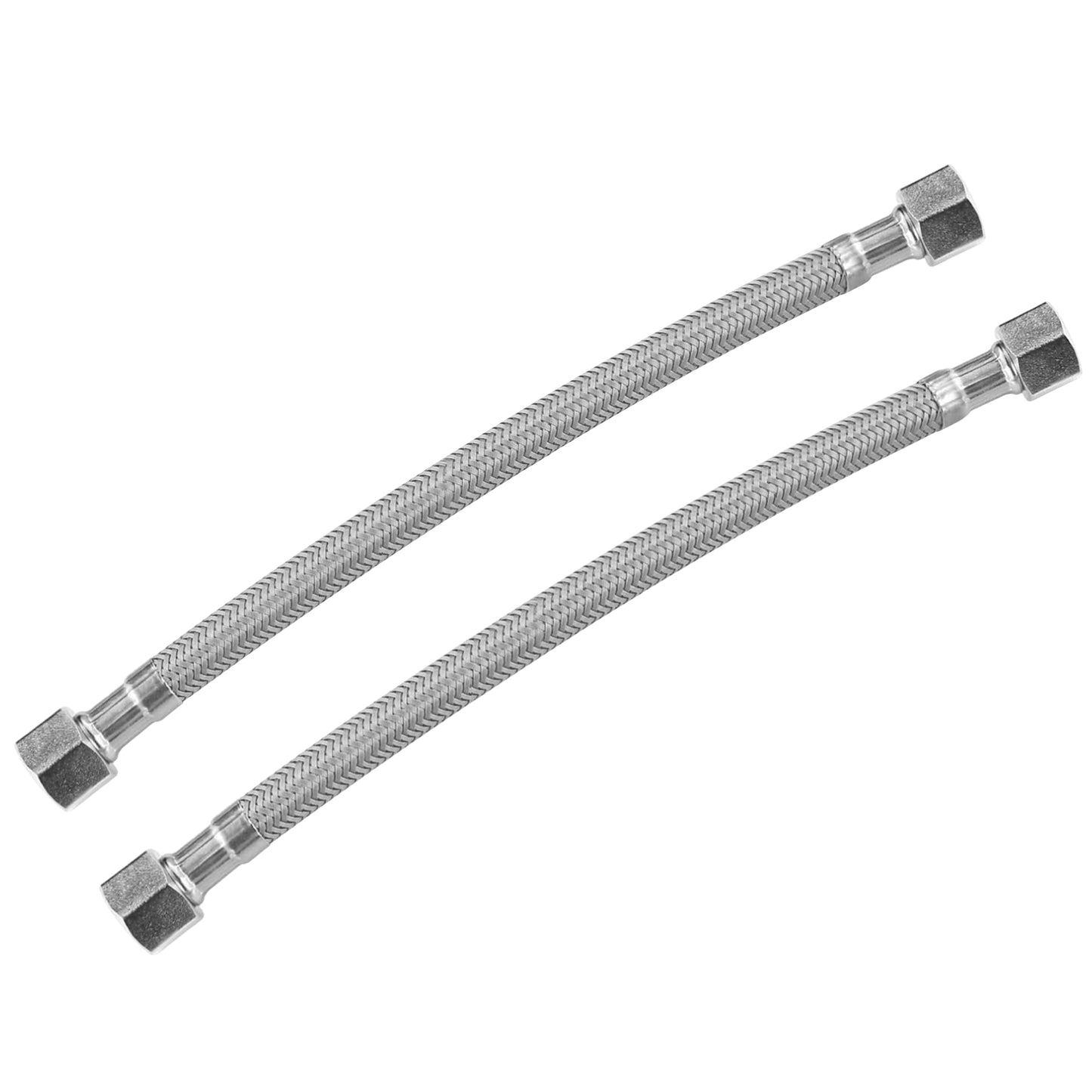 
                  
                    Midanya Faucet Supply Lines,Stainless Steel Braided Water Supply Line, 3/8" COMP x 3/8" COMP Faucet Hose, Faucet Hose Connector x 2 Pcs (1 Pair)
                  
                