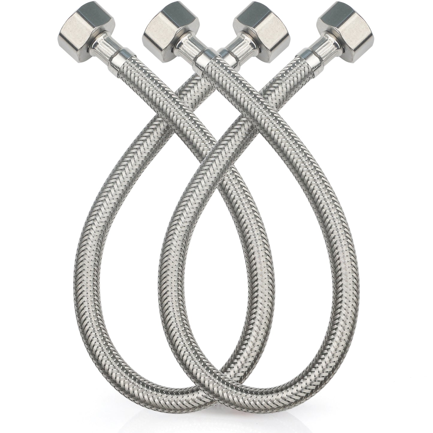 
                  
                    Midanya Faucet Supply Lines,Stainless Steel Braided Water Supply Line, 1/2" FIP x 1/2" FIP Faucet Hose, Faucet Hose Connector x 2 Pcs (1 Pair)
                  
                