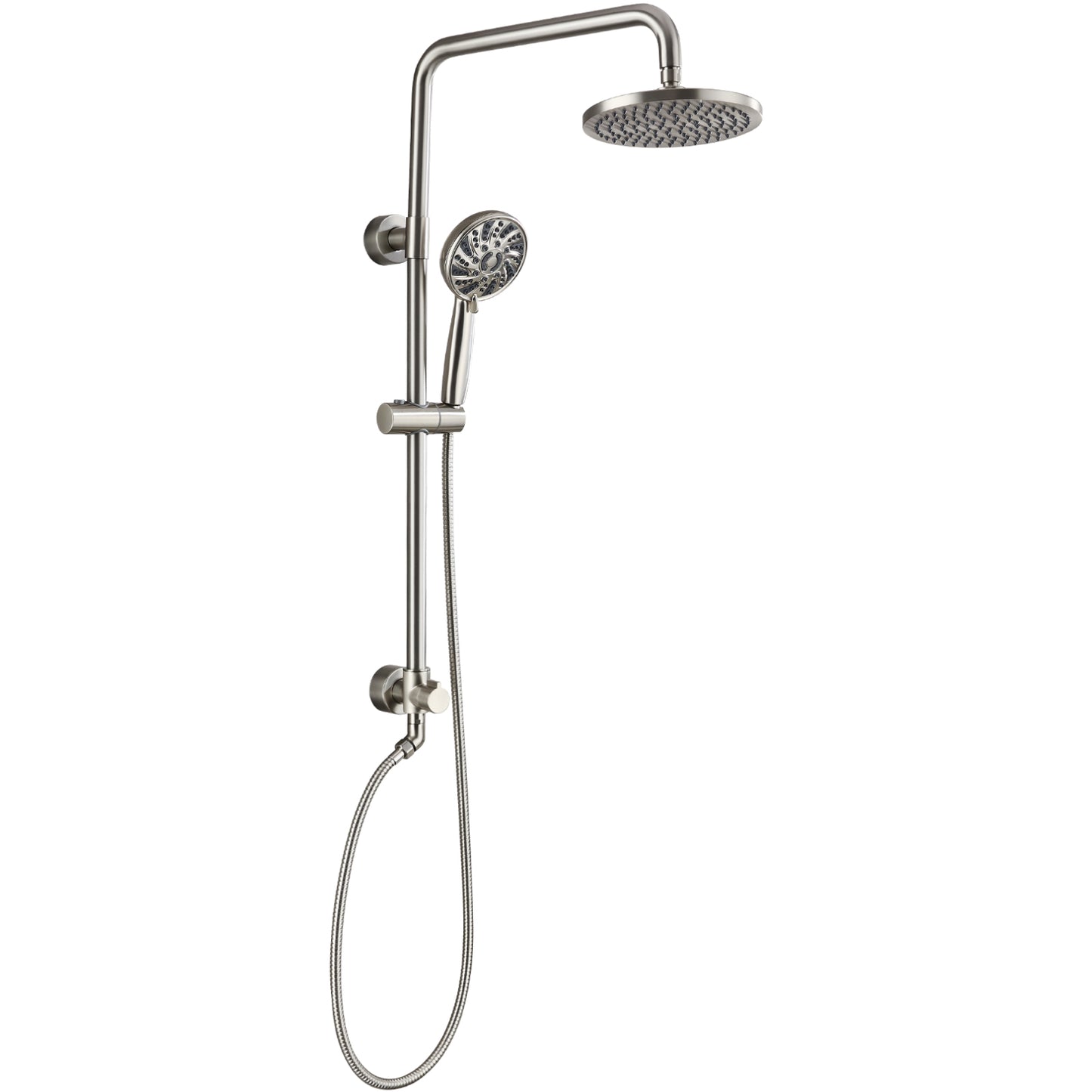 
                  
                    Midanya Retrofit Rain Shower System Wall Mount 8 Inch Rainfall Shower Head with 5-setting Handheld Spray Combo with Slide Bar
                  
                