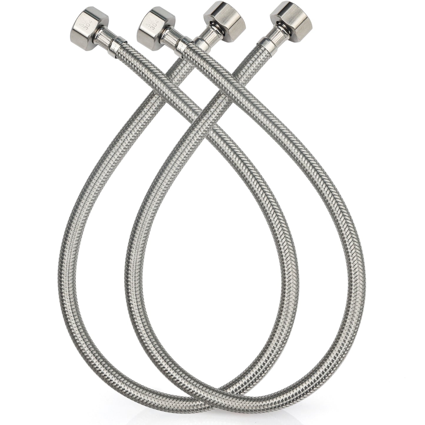 
                  
                    Midanya Faucet Supply Lines,Stainless Steel Braided Water Supply Line, 1/2" FIP x 1/2" FIP Faucet Hose, Faucet Hose Connector x 2 Pcs (1 Pair)
                  
                