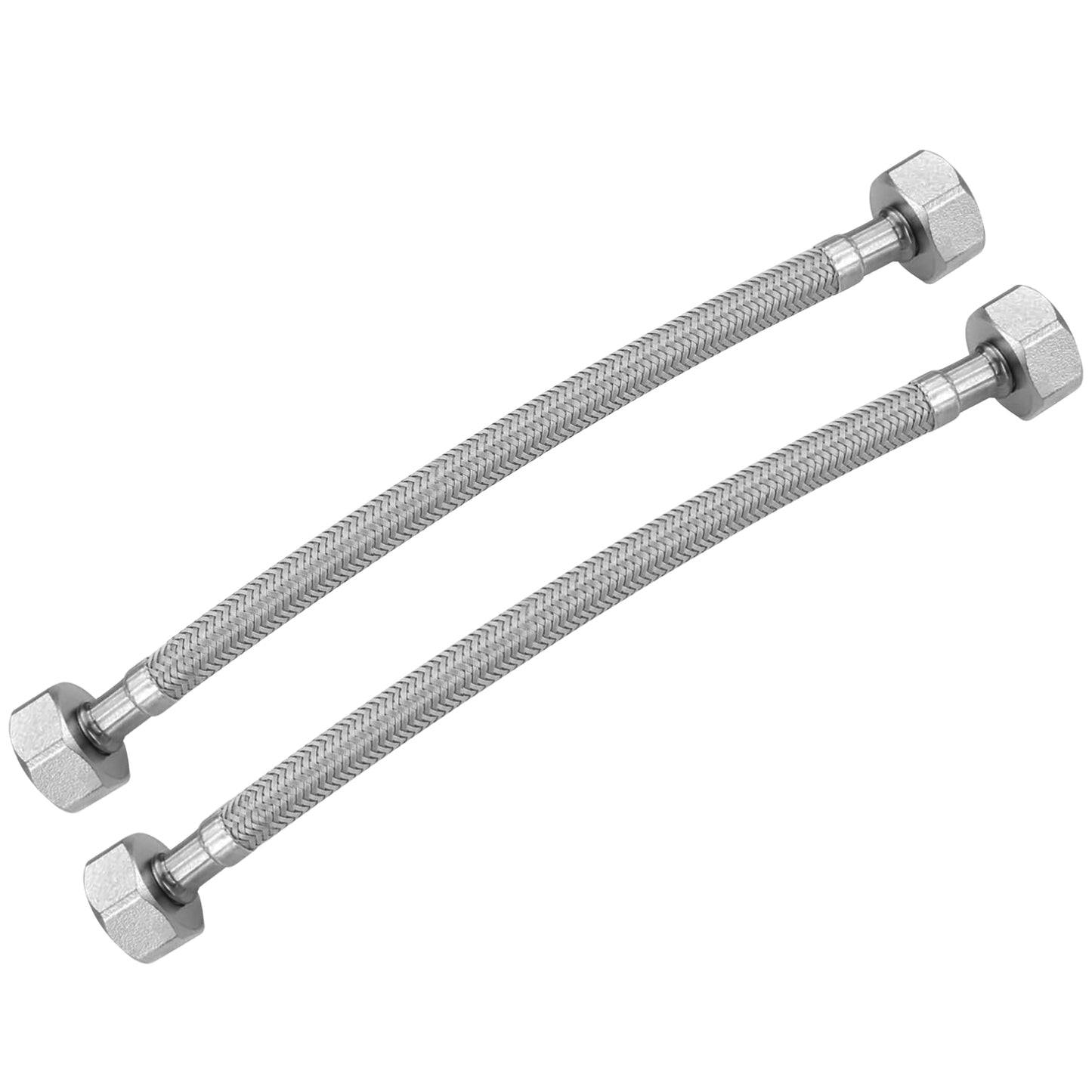 
                  
                    Midanya Faucet Supply Lines,Stainless Steel Braided Water Supply Line, 1/2" FIP x 1/2" FIP Faucet Hose, Faucet Hose Connector x 2 Pcs (1 Pair)
                  
                