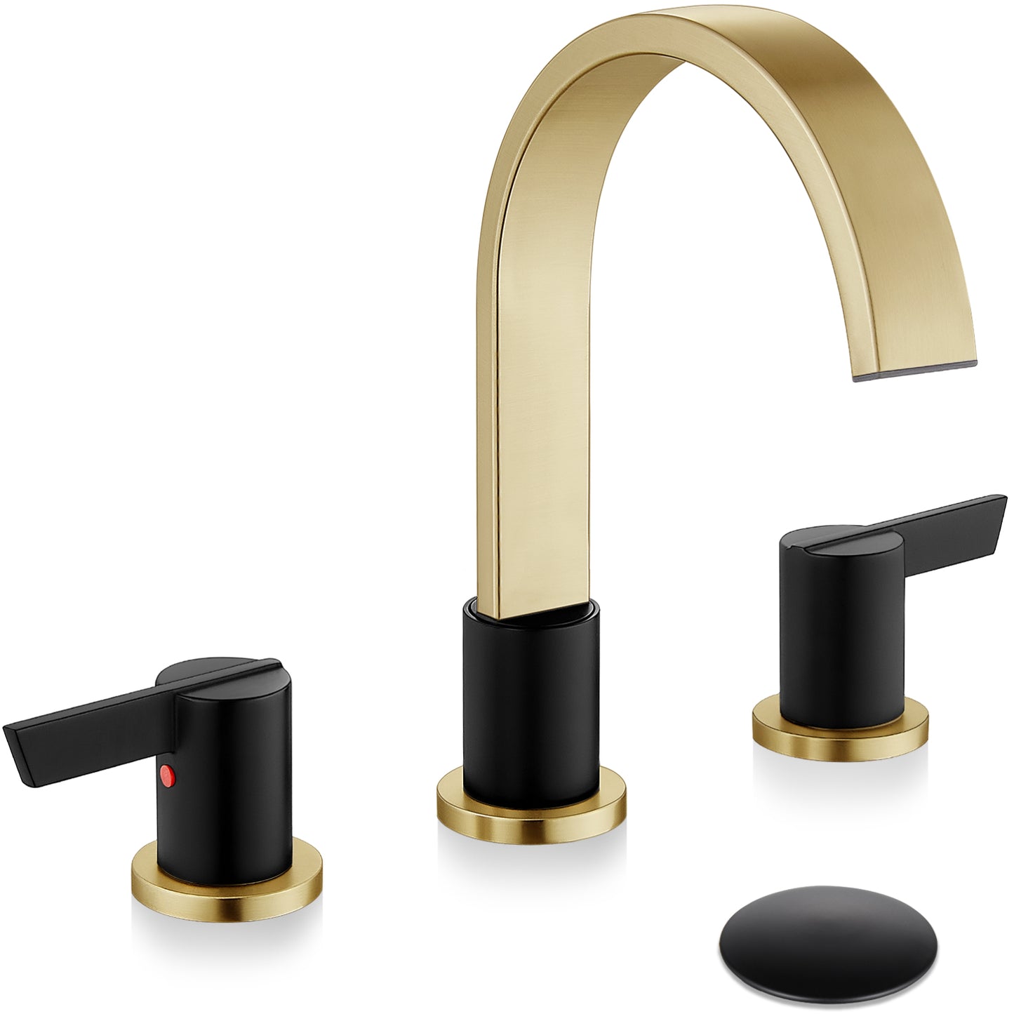 
                  
                    Midanya 8 inch Widespread Bathroom Sink Faucet,Modern Waterfall 3 Hole 2 Handles Bathroom Faucet 8" Vanity Faucets with Pop Up Drain and Water Supply Lines
                  
                