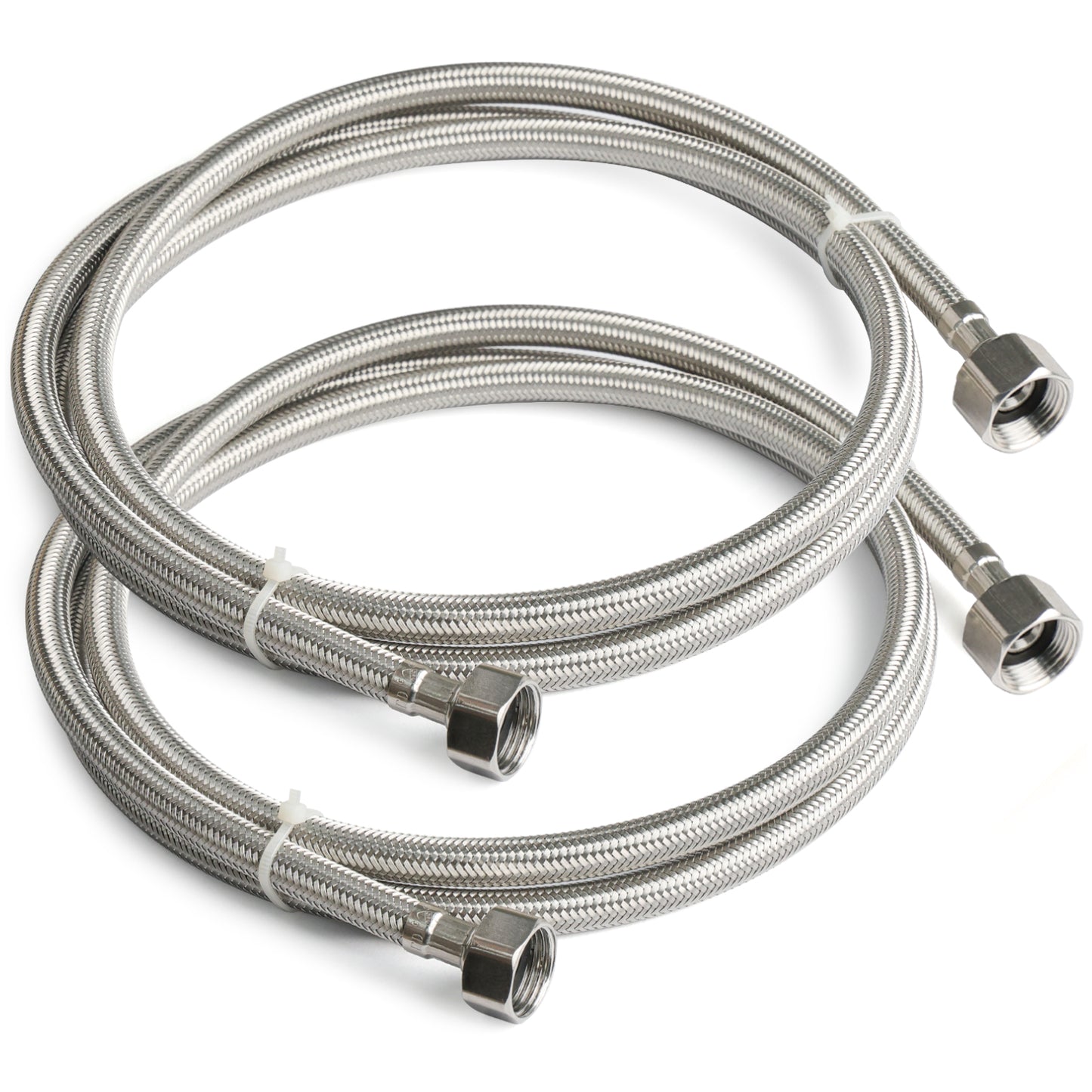 
                  
                    Midanya Faucet Supply Lines,Stainless Steel Braided Water Supply Line, 1/2" FIP x 1/2" FIP Faucet Hose, Faucet Hose Connector x 2 Pcs (1 Pair)
                  
                