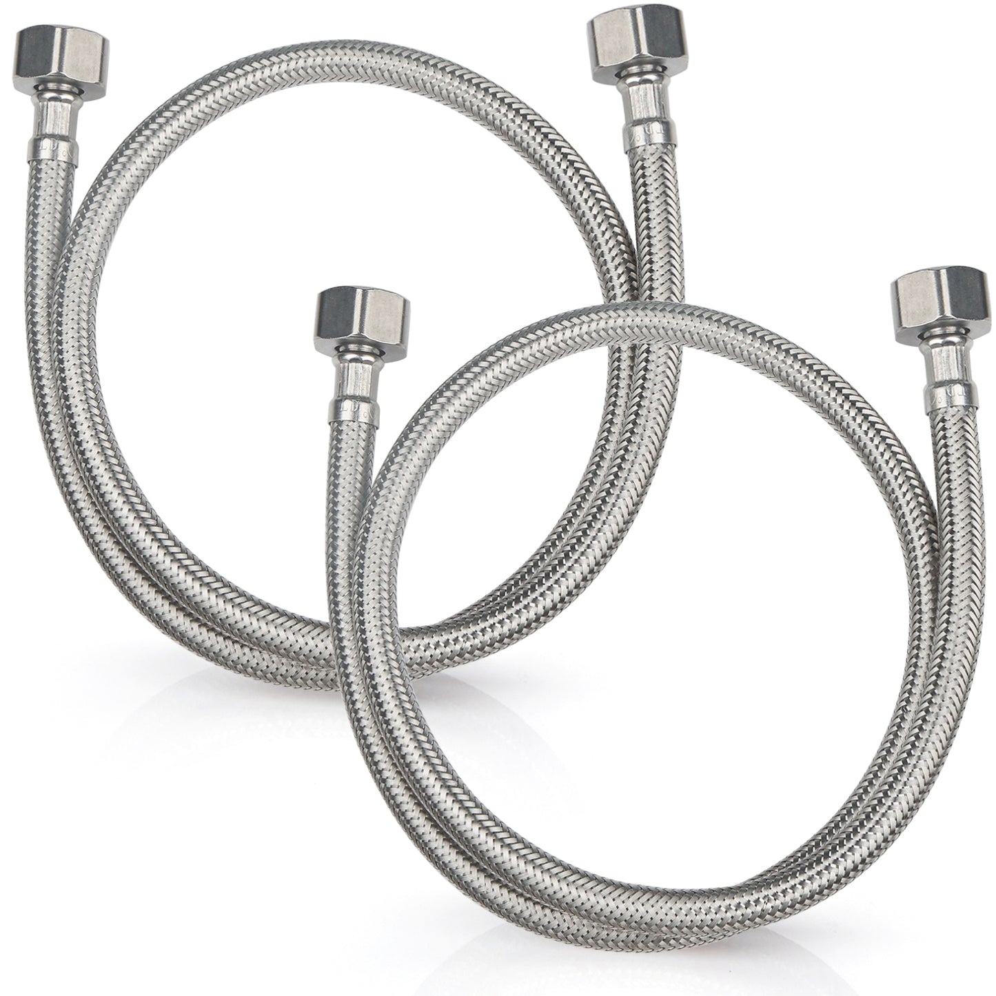 
                  
                    Midanya Faucet Supply Lines,Stainless Steel Braided Water Supply Line, 1/2" FIP x 1/2" FIP Faucet Hose, Faucet Hose Connector x 2 Pcs (1 Pair)
                  
                