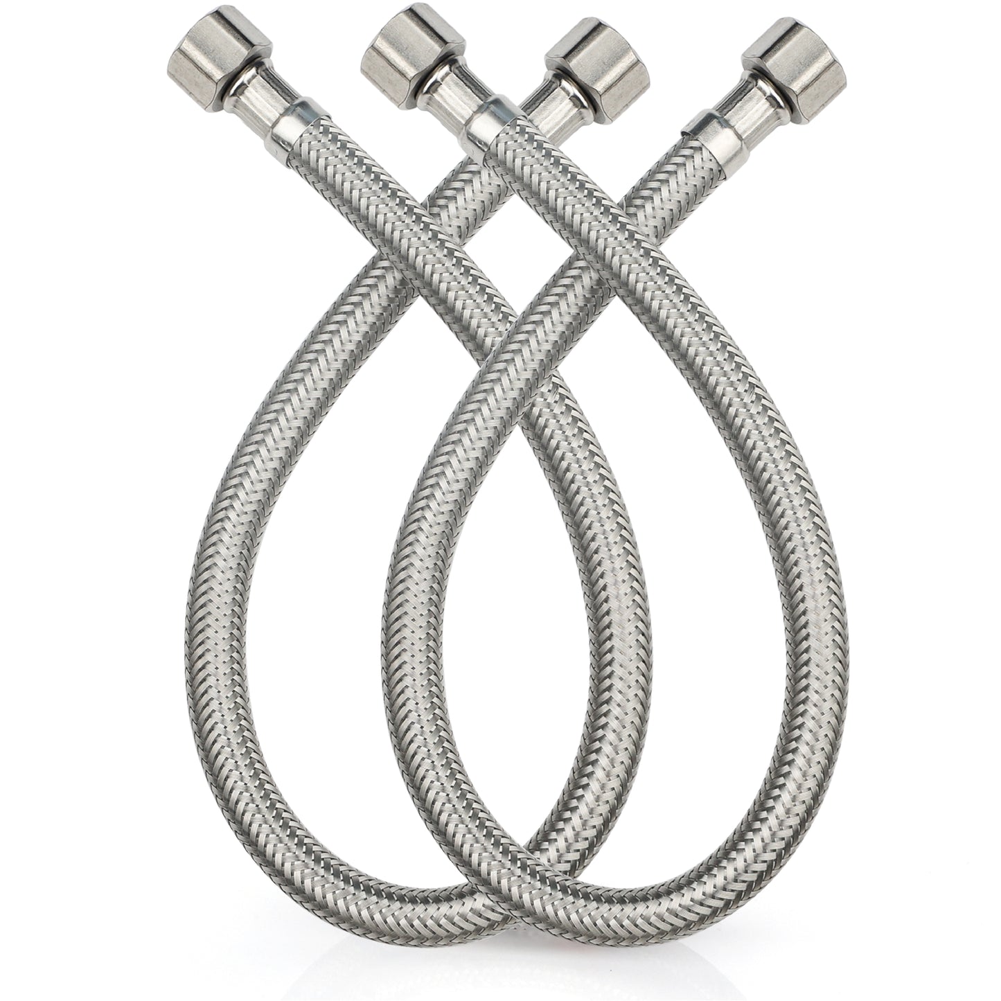 
                  
                    Midanya Faucet Supply Lines,Stainless Steel Braided Water Supply Line, 3/8" COMP x 3/8" COMP Faucet Hose, Faucet Hose Connector x 2 Pcs (1 Pair)
                  
                