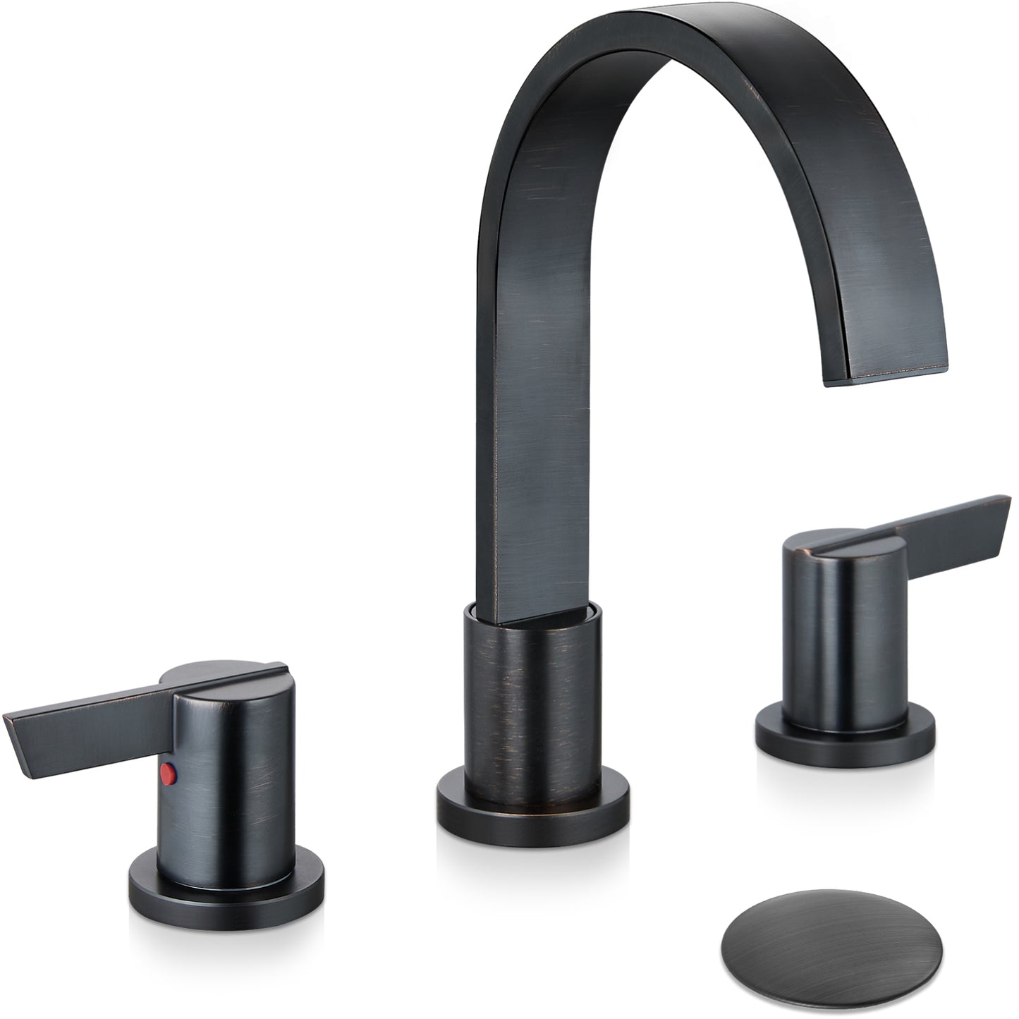 
                  
                    Midanya 8 inch Widespread Bathroom Sink Faucet,Modern Waterfall 3 Hole 2 Handles Bathroom Faucet 8" Vanity Faucets with Pop Up Drain and Water Supply Lines
                  
                