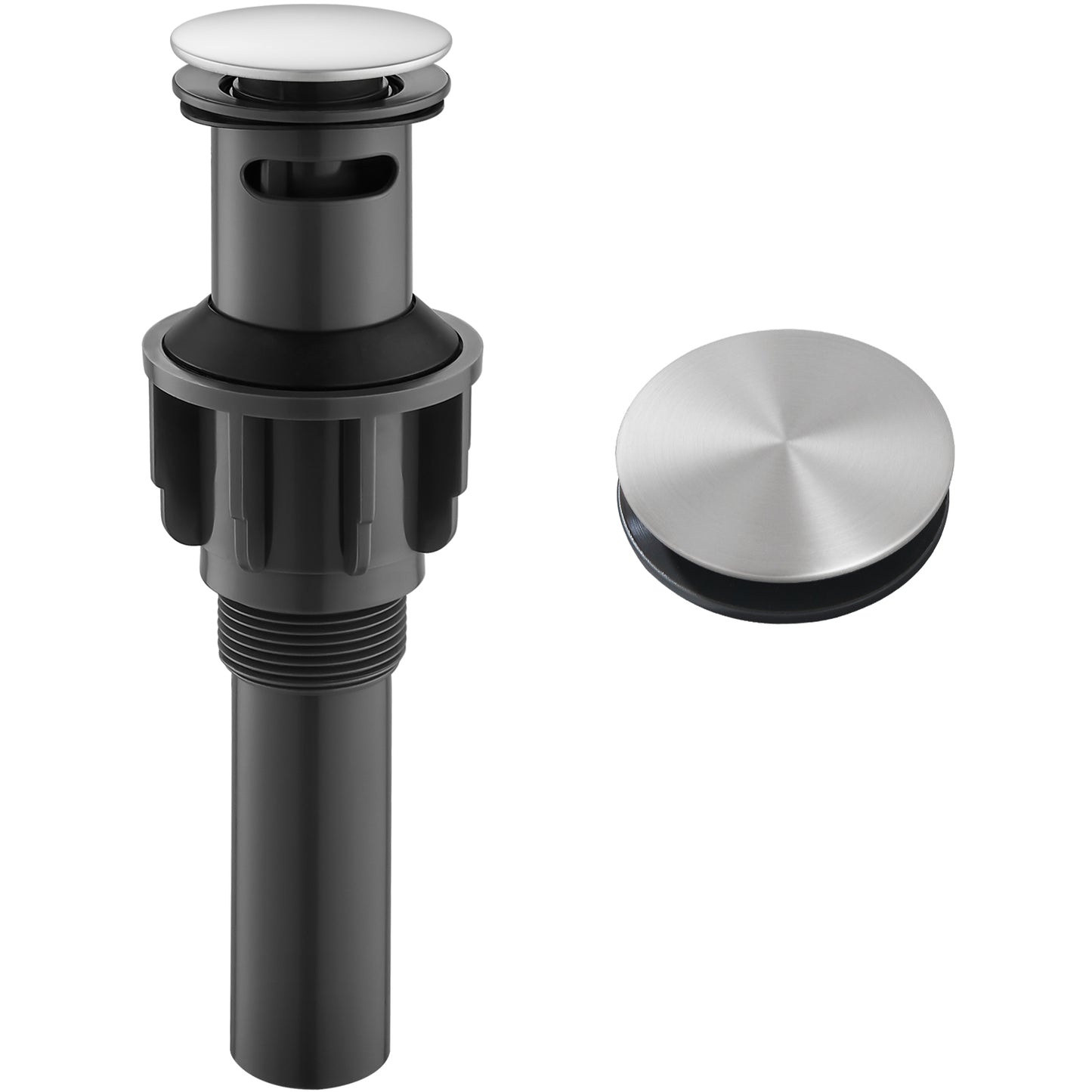 
                  
                    Midanya Pop Up Drain, ABS Bathroom Pop-up Sink Drain, Lavatory Kitchen RV Drain Strainer, Vanity Vessl Sink Drain Stopper Assembly, Universal Sink Drain Assembly
                  
                