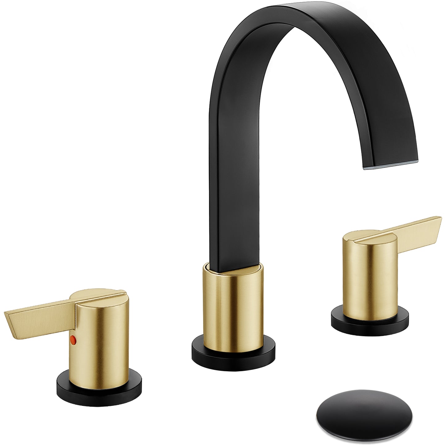 
                  
                    Midanya 8 inch Widespread Bathroom Sink Faucet,Modern Waterfall 3 Hole 2 Handles Bathroom Faucet 8" Vanity Faucets with Pop Up Drain and Water Supply Lines
                  
                