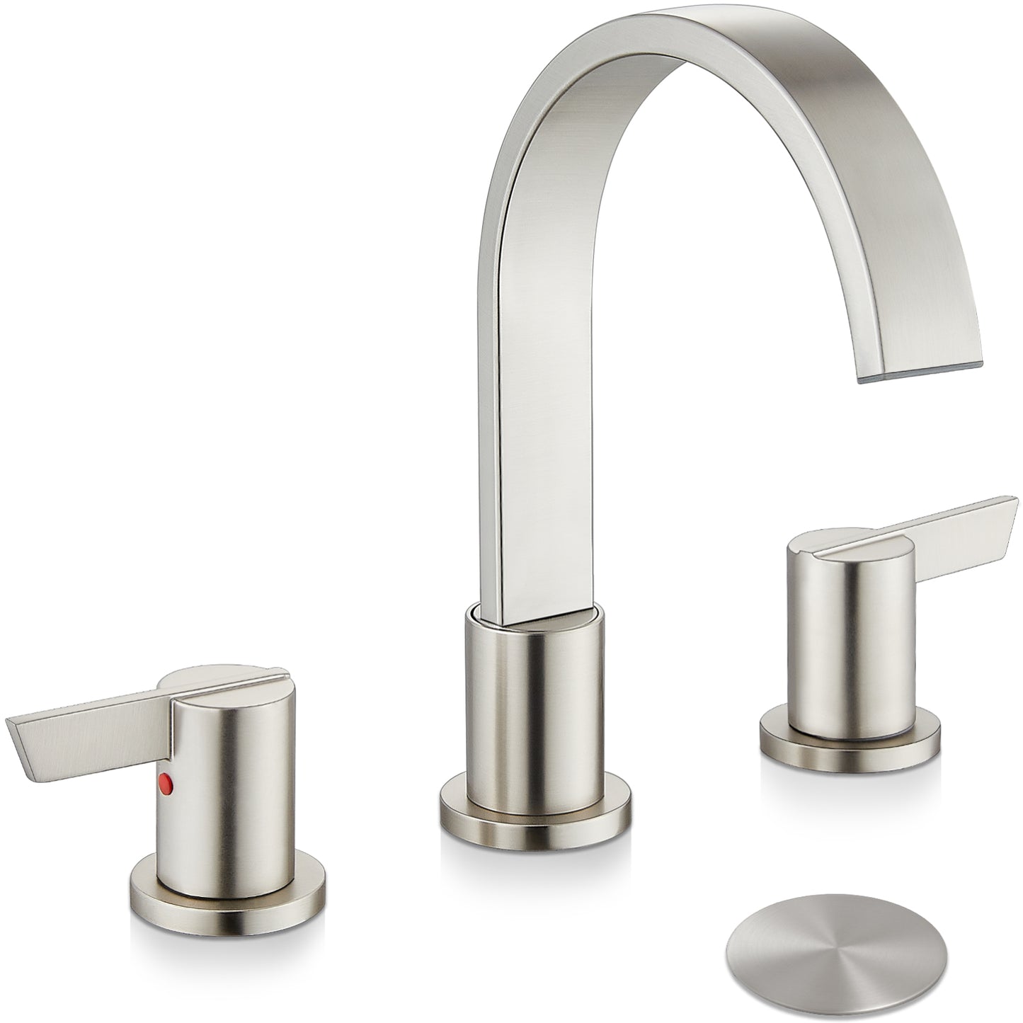 
                  
                    Midanya 8 inch Widespread Bathroom Sink Faucet,Modern Waterfall 3 Hole 2 Handles Bathroom Faucet 8" Vanity Faucets with Pop Up Drain and Water Supply Lines
                  
                