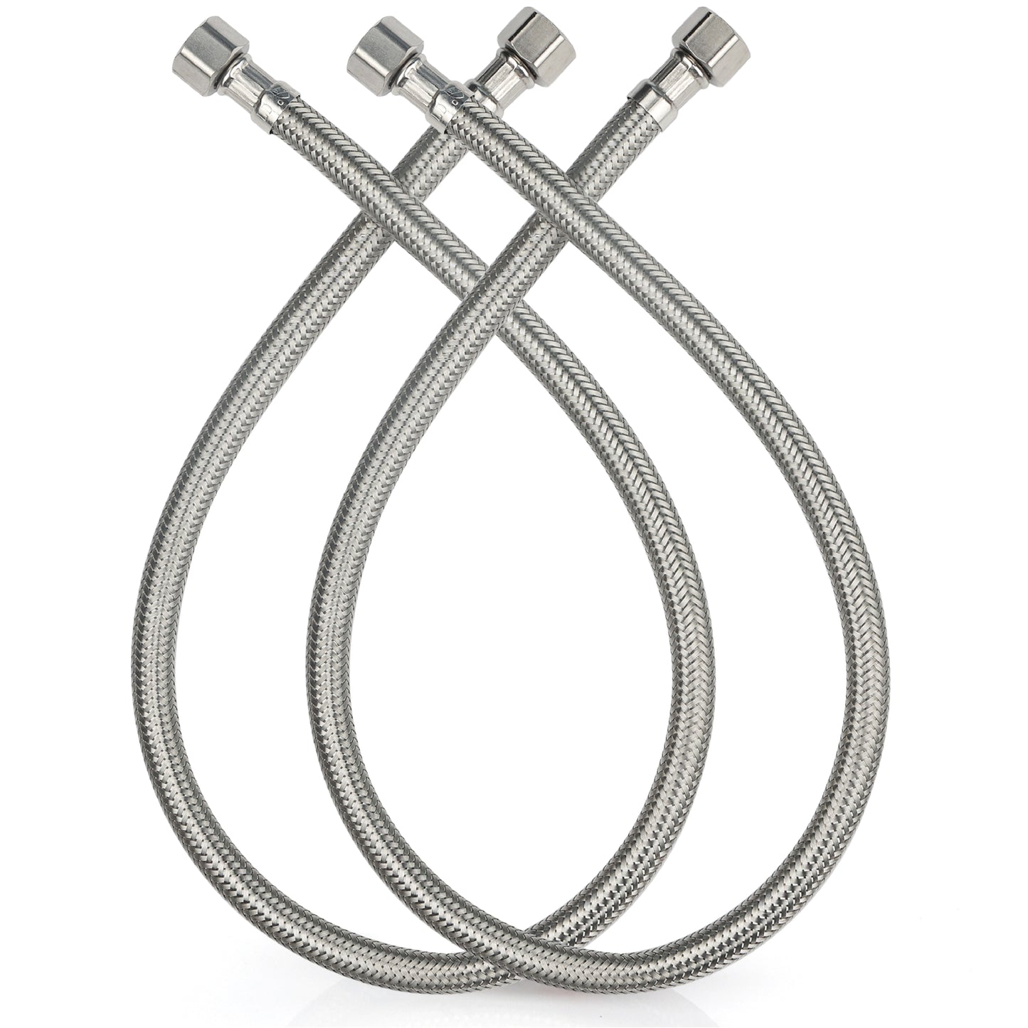 
                  
                    Midanya Faucet Supply Lines,Stainless Steel Braided Water Supply Line, 3/8" COMP x 3/8" COMP Faucet Hose, Faucet Hose Connector x 2 Pcs (1 Pair)
                  
                