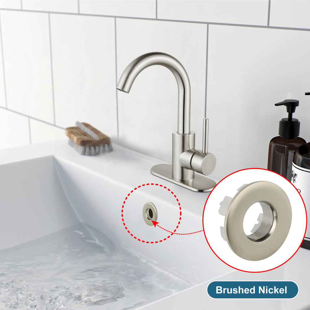 
                  
                    Midanya Brass Insert in Hole Round Caps, 2 Pcs Sink Basin Trim Overflow Cover, Bathroom Kitchen Vanity Vessel Sink Overflow Ring
                  
                