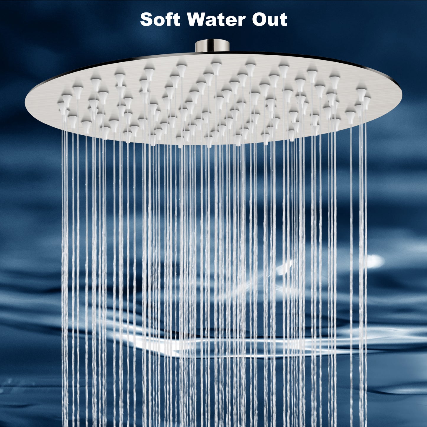 
                  
                    Midanya Round Rainfall Shower Head,16 Inch Stainless Steel High Pressure High Flow Stainless Steel Rainfall Shower Head,Ultra Thin Design High Pressure
                  
                
