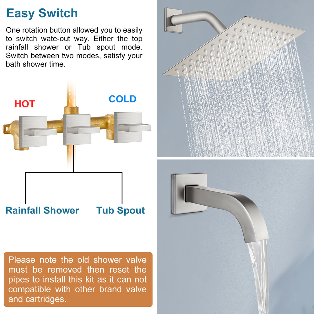 Delta T13391 Single Handle Shower Valve Trim With Push