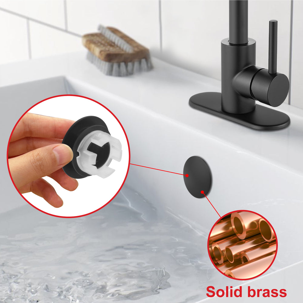 
                  
                    Midanya Bathroom Sink Overflow Cover Basin Trim Brass Insert in Hole Round Caps, Vanity Vessel Sink Basin Overflow Trim Ring, Bathroom Kitchen Sink Overflow Ring, Pack of 1
                  
                