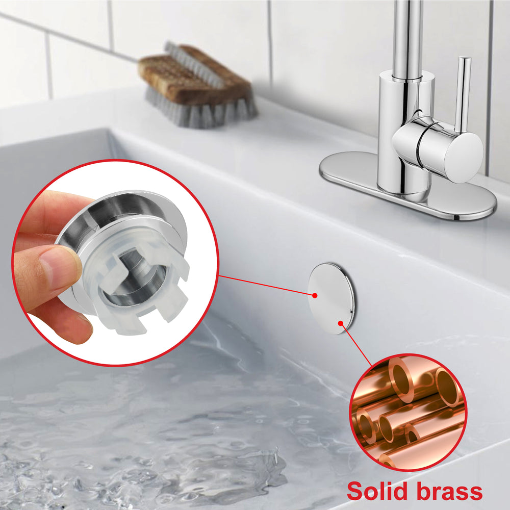 
                  
                    Midanya Bathroom Sink Overflow Cover Basin Trim Brass Insert in Hole Round Caps, Vanity Vessel Sink Basin Overflow Trim Ring, Bathroom Kitchen Sink Overflow Ring, Pack of 1
                  
                