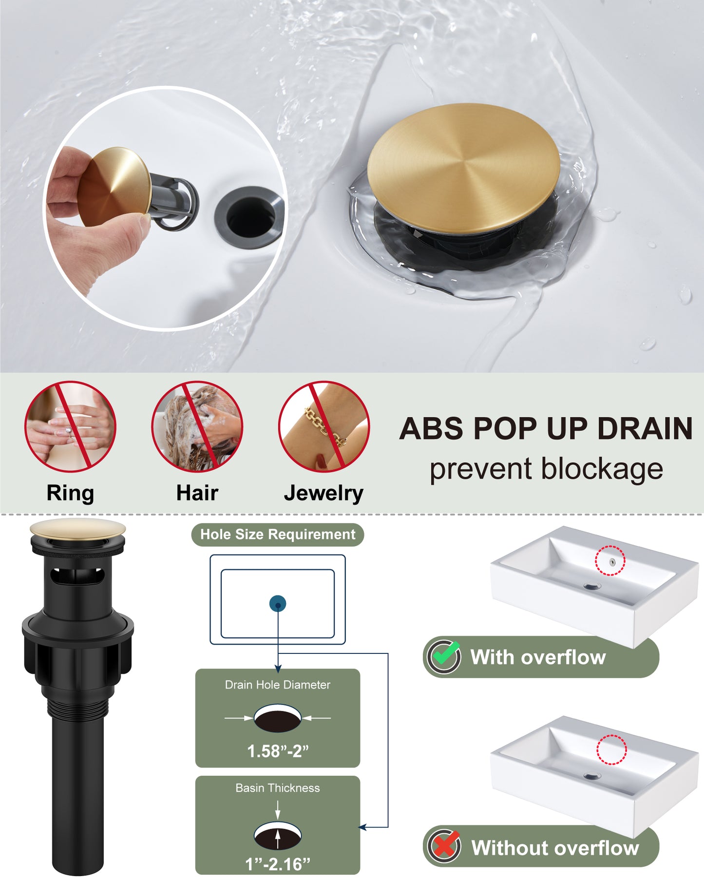 
                  
                    Midanya Waterfall Bathroom Faucet, Single Handle Bathroom Sink Faucet for Sink 1 or 4 Inch 3 Hole, Stainless Steel Vanity Faucets with Deck Plate and Pop up Drain
                  
                