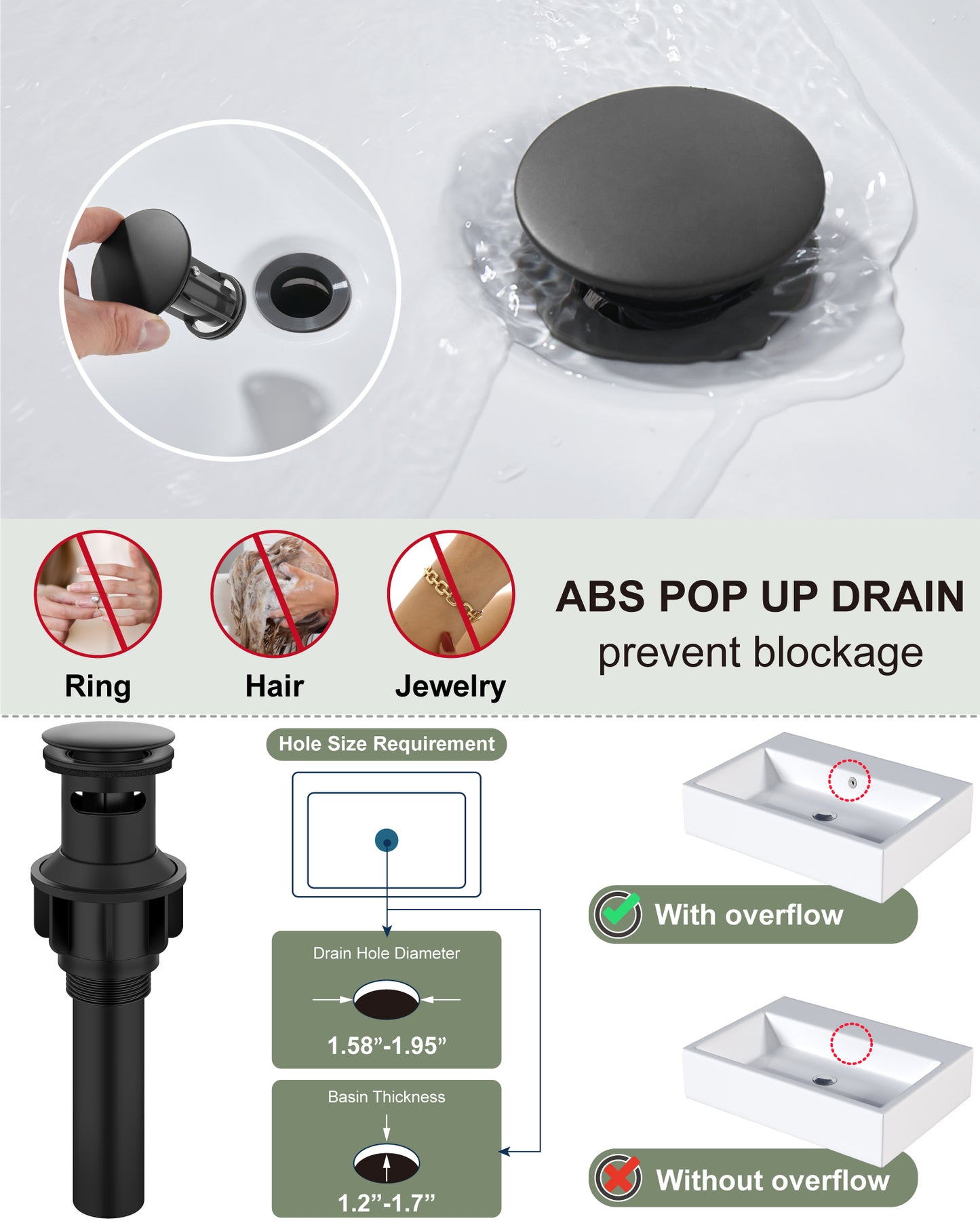 
                  
                    Midanya Waterfall Bathroom Faucet, Single Handle Bathroom Sink Faucet for Sink 1 or 4 Inch 3 Hole, Stainless Steel Vanity Faucets with Deck Plate and Pop up Drain
                  
                