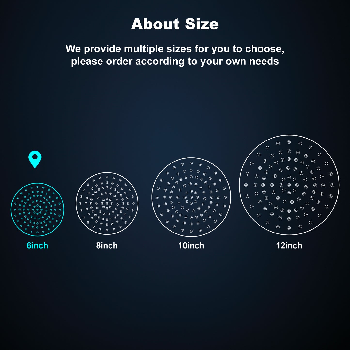 
                  
                    Midanya Round Rainfall Shower Head,6 Inch Stainless Steel High Pressure High Flow Stainless Steel Rainfall Shower Head,Ultra Thin Design High Pressure
                  
                