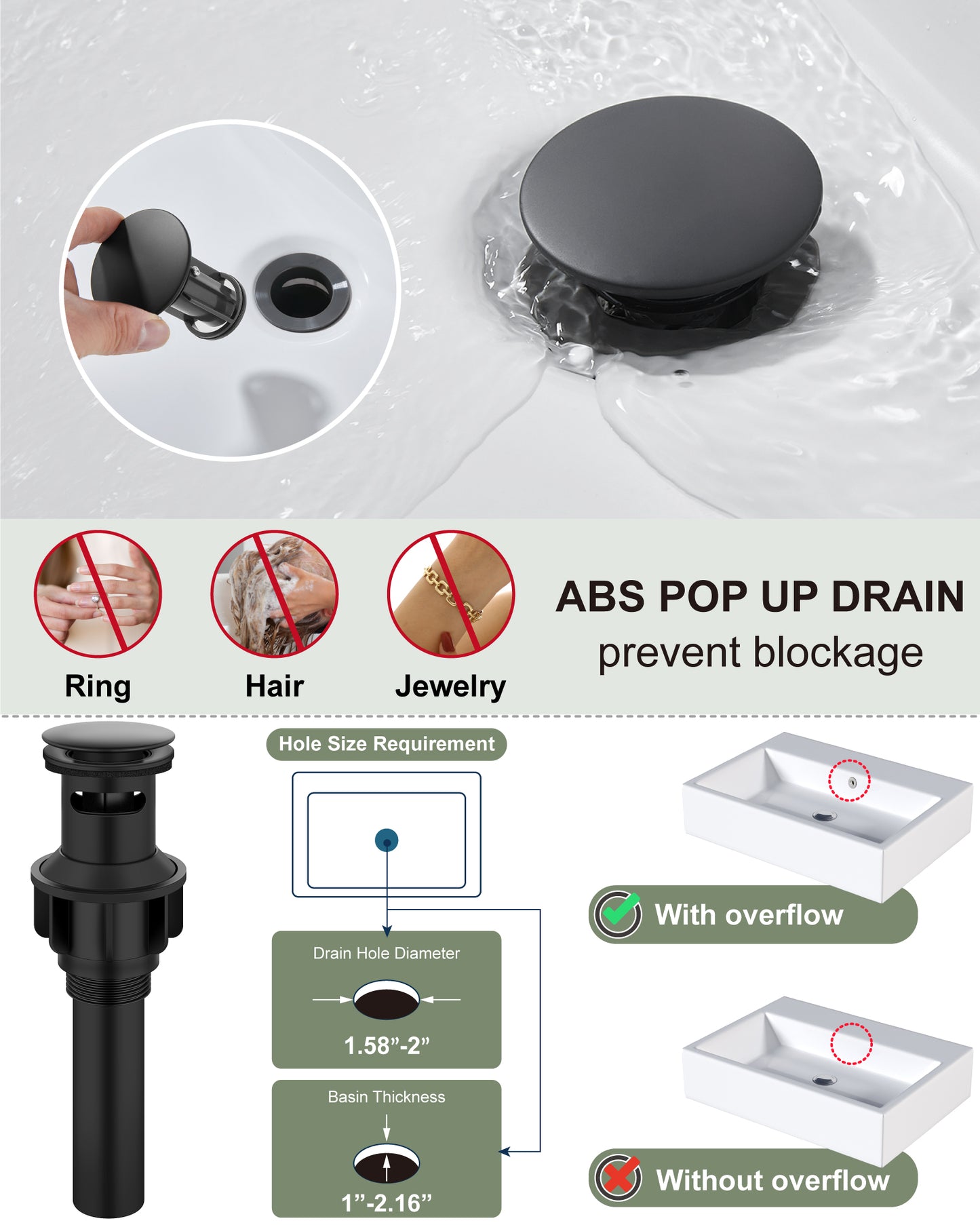 
                  
                    Midanya Waterfall Bathroom Faucet, Single Handle Bathroom Sink Faucet for Sink 1 or 4 Inch 3 Hole, Stainless Steel Vanity Faucets with Deck Plate and Pop up Drain
                  
                