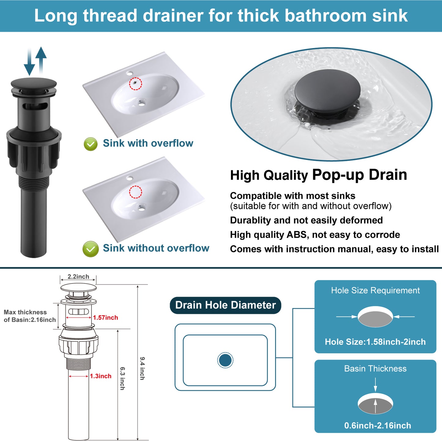 
                  
                    Midanya 8 inch Widespread Bathroom Sink Faucet,Modern Waterfall 3 Hole 2 Handles Bathroom Faucet 8" Vanity Faucets with Pop Up Drain and Water Supply Lines
                  
                
