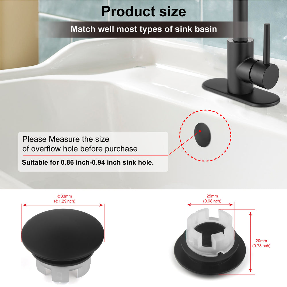 Sink Overflow Ring, Sink Overflow Rings Brass Basin Sink Overflow Cover Circular Sink Hole For Bath Kitchengold Betterlifefg