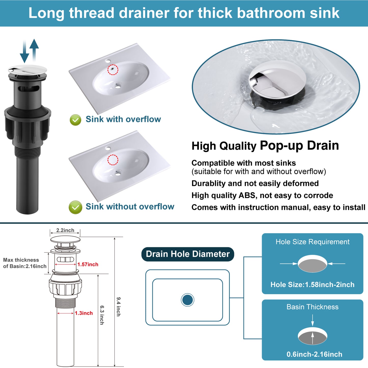 
                  
                    Midanya 8 inch Widespread Bathroom Sink Faucet,Modern Waterfall 3 Hole 2 Handles Bathroom Faucet 8" Vanity Faucets with Pop Up Drain and Water Supply Lines
                  
                
