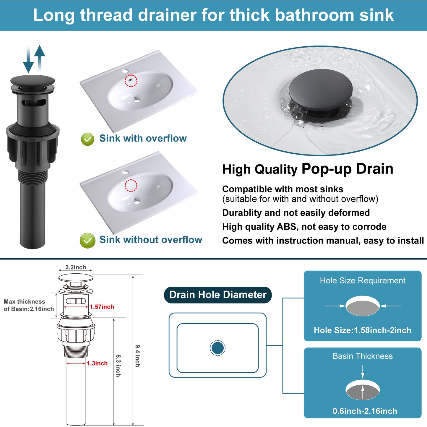 
                  
                    Midanya 8 inch Widespread Bathroom Sink Faucet,Modern Waterfall 3 Hole 2 Handles Bathroom Faucet 8" Vanity Faucets with Pop Up Drain and Water Supply Lines
                  
                
