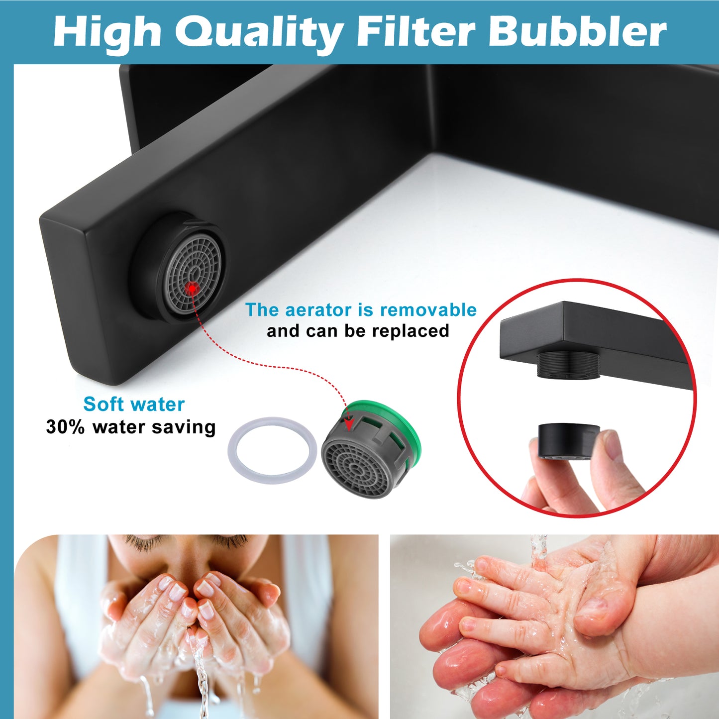 
                  
                    Midanya Bathroom Faucet 1 Hole, Single Handle Bathroom Sink Faucet with Water Supply Lines for Basin, RV, Lavatory Sink,Without Drain,Short Body
                  
                