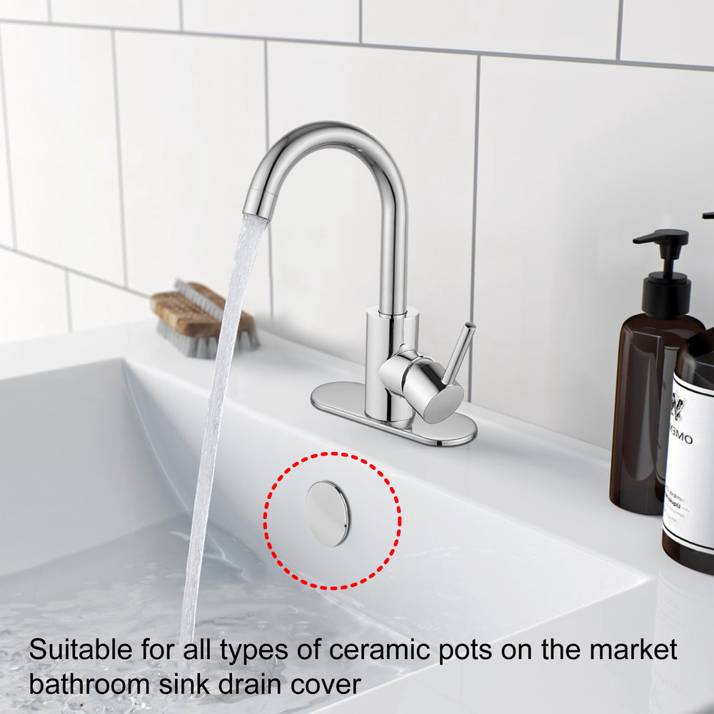 
                  
                    Midanya Bathroom Sink Overflow Cover Basin Trim Brass Insert in Hole Round Caps, Vanity Vessel Sink Basin Overflow Trim Ring, Bathroom Kitchen Sink Overflow Ring, Pack of 1
                  
                
