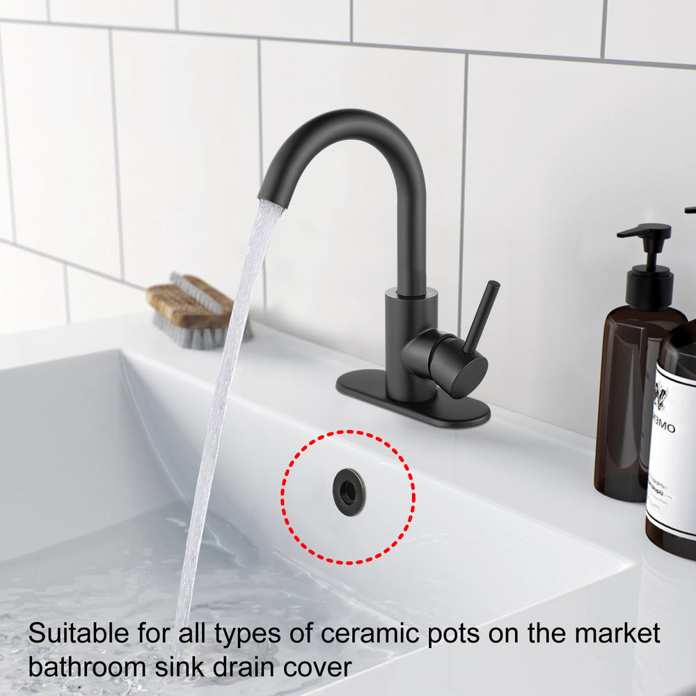 
                  
                    Midanya Sink Basin Trim Overflow Cover, Solid Brass Insert in Hole Round Caps, Vanity Vessel Sink Overflow Ring, Sink Overflow Cover Round Caps for Kitchen Bathroom, Pack of 1
                  
                