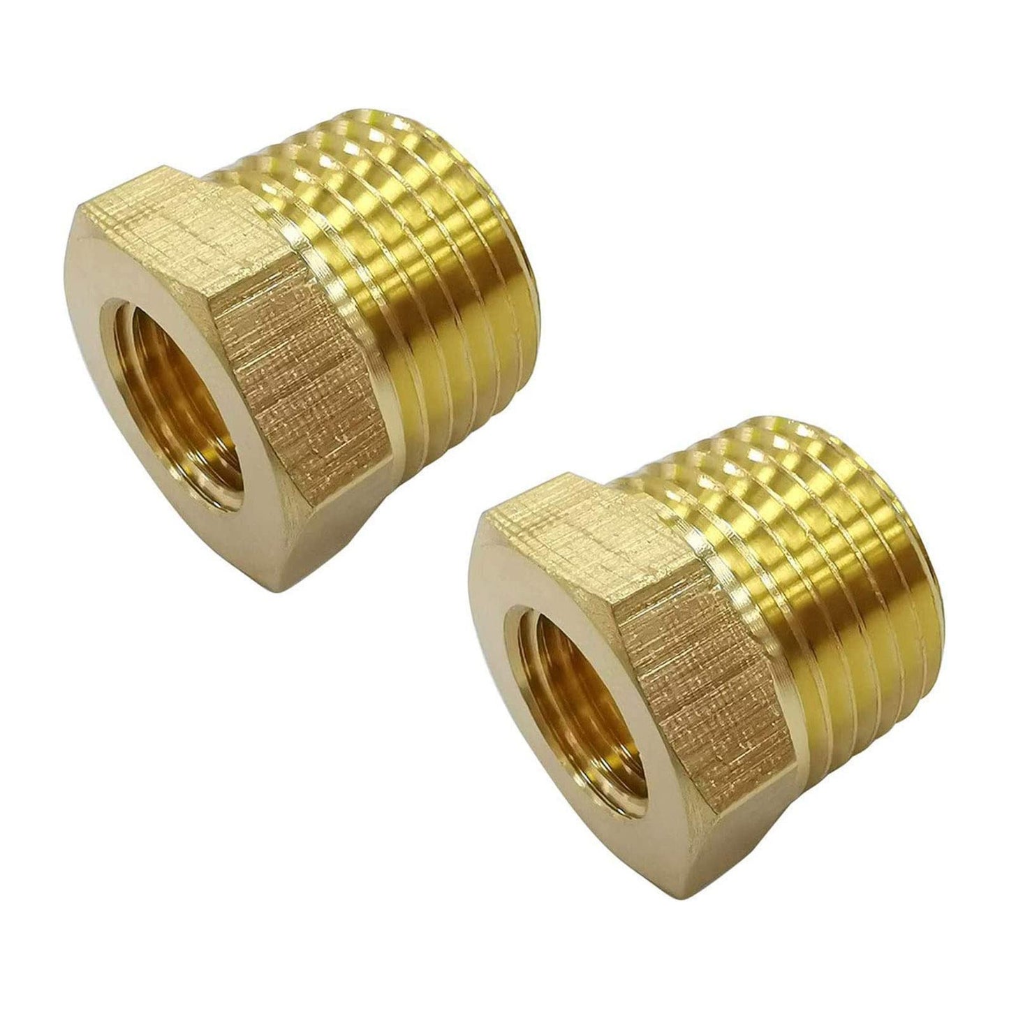 
                  
                    Midanya Brass Pipe Fitting Reducer Adapter 2 Pack Thread Hose Fitting Straight Hex Nipple Fast Coupler
                  
                