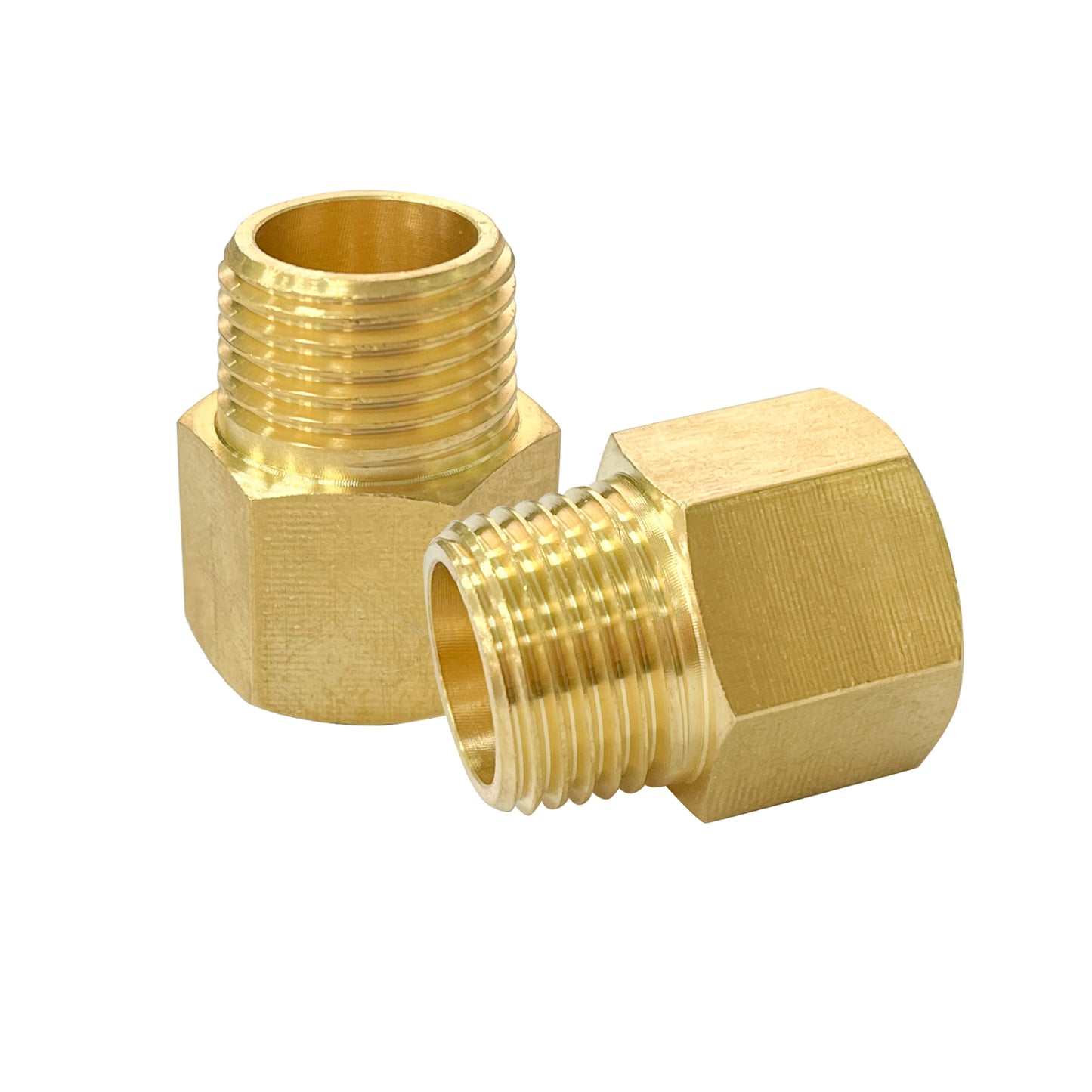 
                  
                    Midanya Brass Pipe Fitting Reducer Adapter 2 Pack Thread Hose Fitting Straight Hex Nipple Fast Coupler
                  
                
