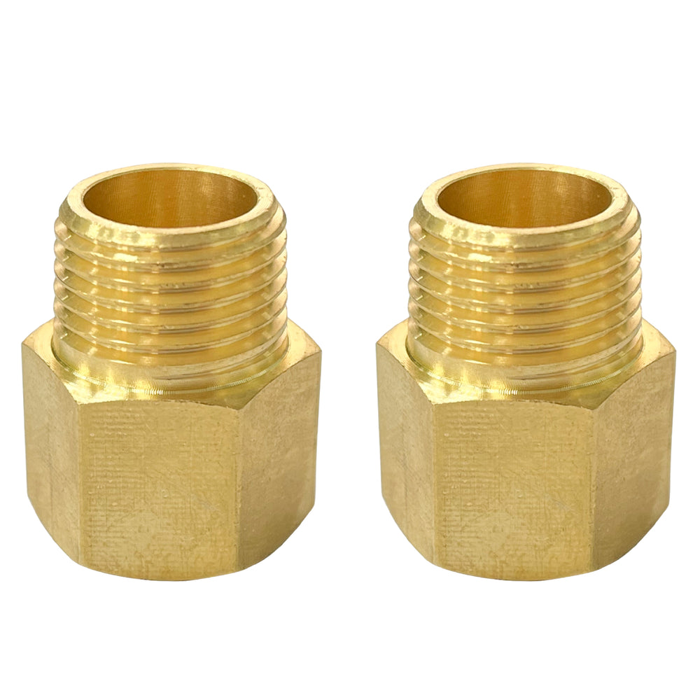 
                  
                    Midanya Brass Pipe Fitting Reducer Adapter 2 Pack Thread Hose Fitting Straight Hex Nipple Fast Coupler
                  
                