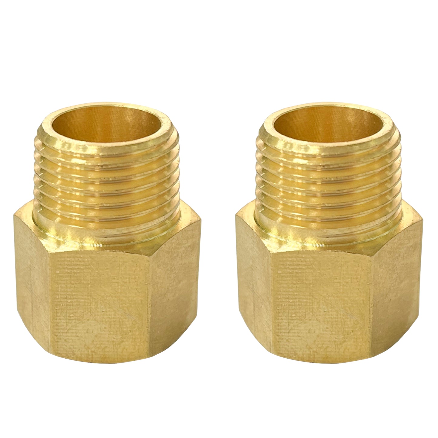 
                  
                    Midanya Brass Pipe Fitting Reducer Adapter 2 Pack Thread Hose Fitting Straight Hex Nipple Fast Coupler
                  
                