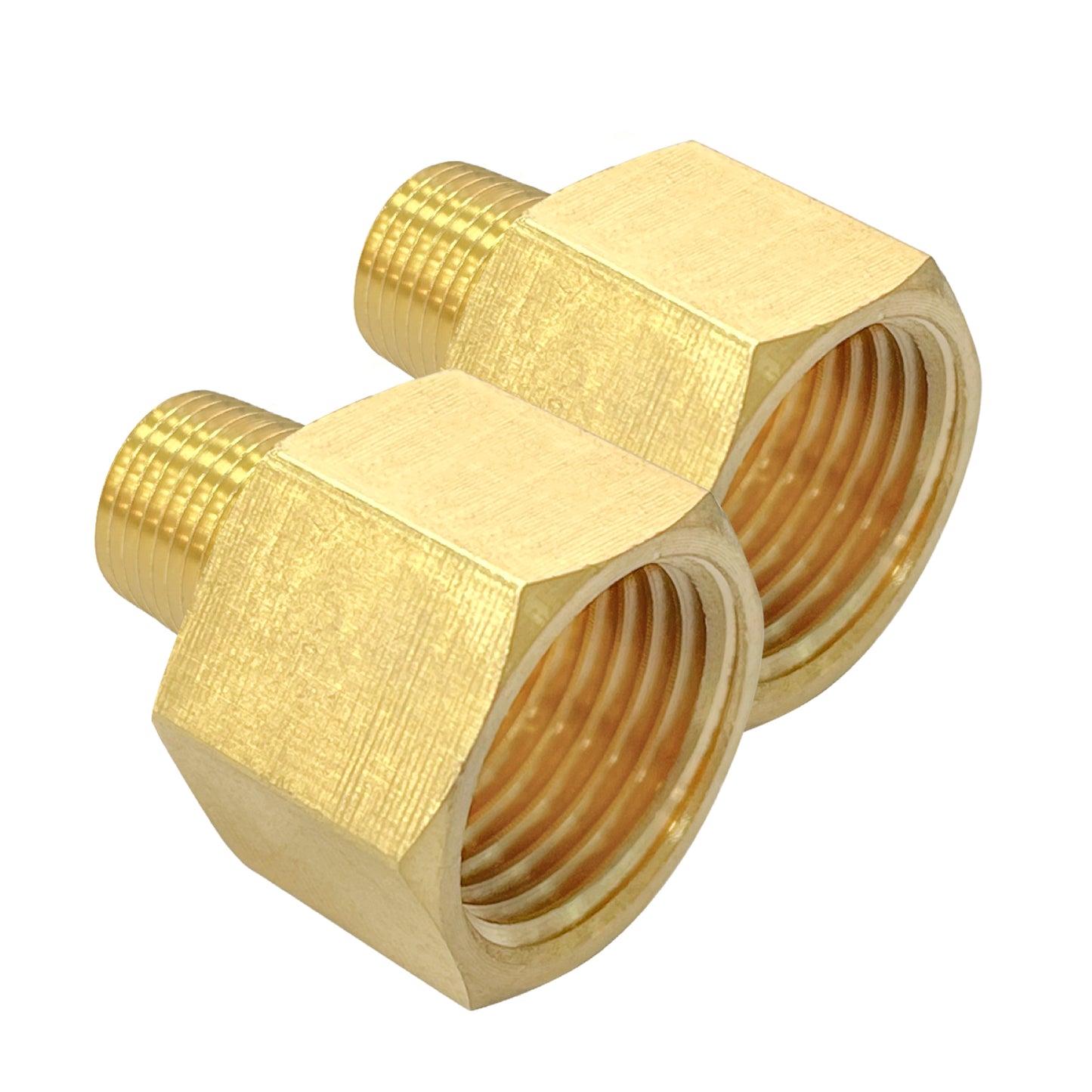 
                  
                    Midanya Brass Pipe Fitting Reducer Adapter 2 Pack Thread Hose Fitting Straight Hex Nipple Fast Coupler
                  
                