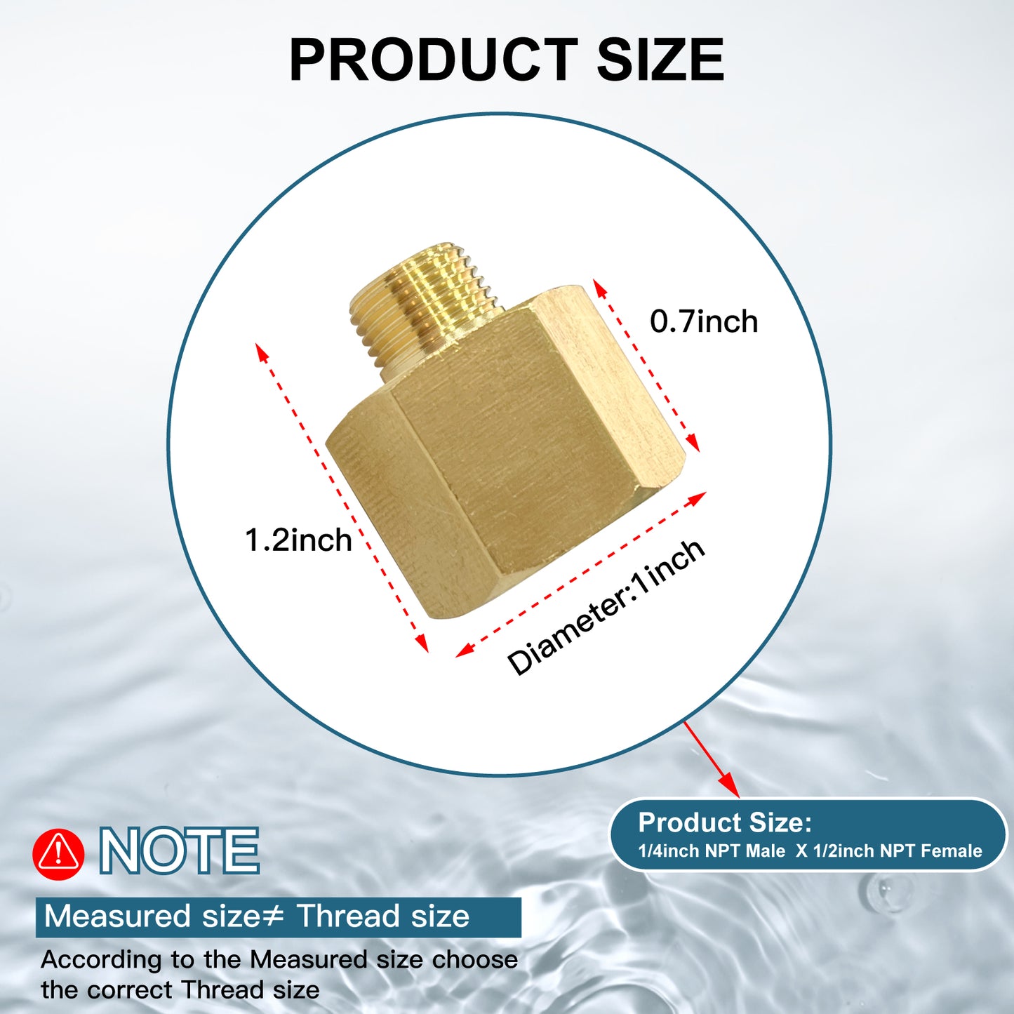 
                  
                    Midanya Brass Pipe Fitting Reducer Adapter 2 Pack Thread Hose Fitting Straight Hex Nipple Fast Coupler
                  
                
