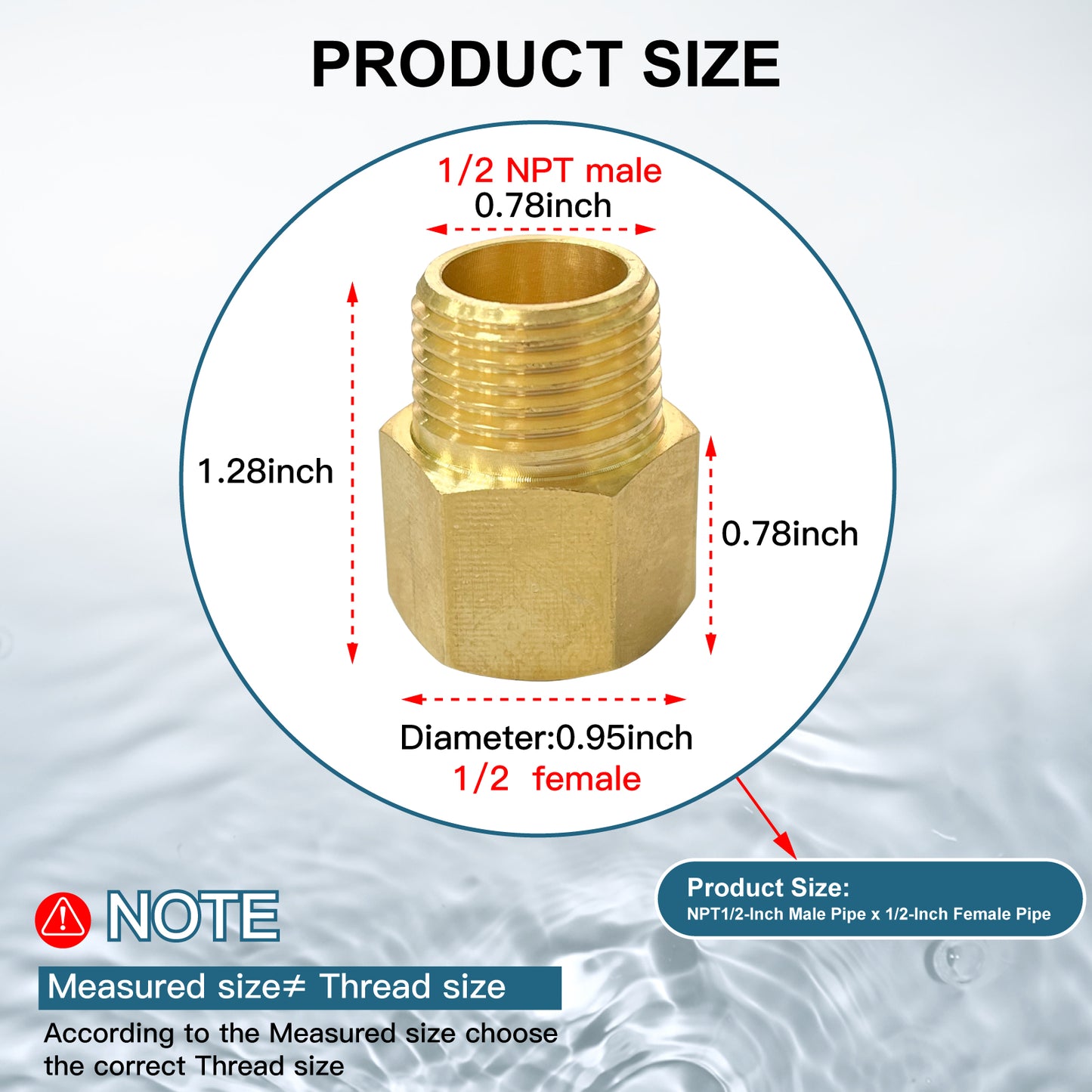 
                  
                    Midanya Brass Pipe Fitting Reducer Adapter 2 Pack Thread Hose Fitting Straight Hex Nipple Fast Coupler
                  
                