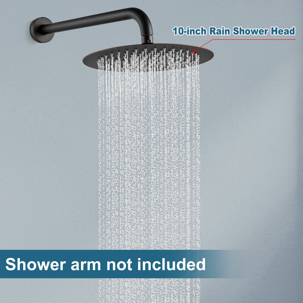 
                  
                    Midanya Round Rainfall Shower Head 10 Inch Stainless Steel Ultra Thin Design High Pressure
                  
                