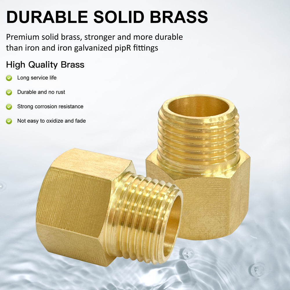 
                  
                    Midanya Brass Pipe Fitting Reducer Adapter 2 Pack Thread Hose Fitting Straight Hex Nipple Fast Coupler
                  
                
