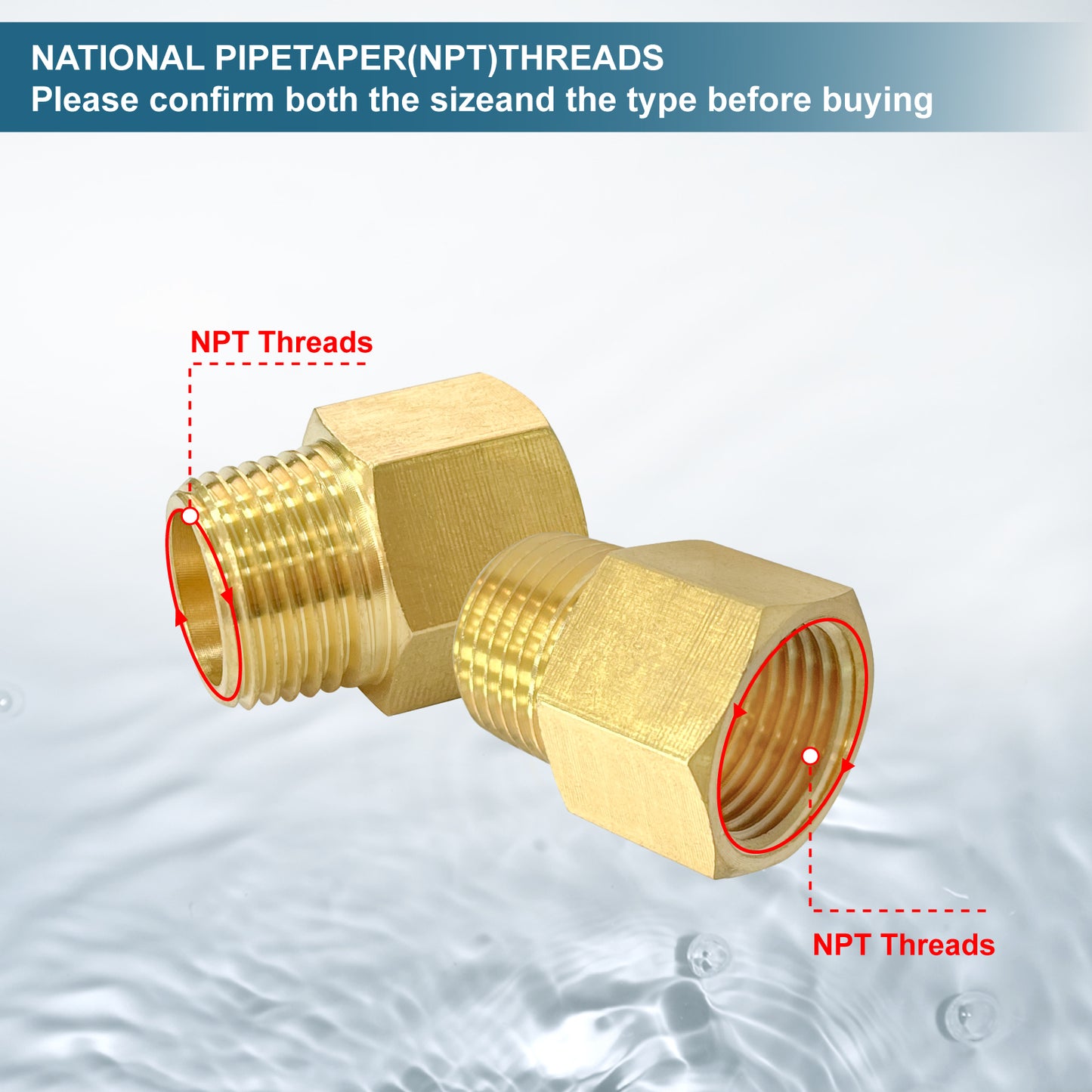 
                  
                    Midanya Brass Pipe Fitting Reducer Adapter 2 Pack Thread Hose Fitting Straight Hex Nipple Fast Coupler
                  
                