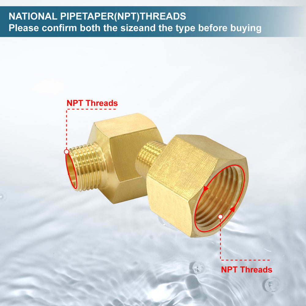 
                  
                    Midanya Brass Pipe Fitting Reducer Adapter 2 Pack Thread Hose Fitting Straight Hex Nipple Fast Coupler
                  
                