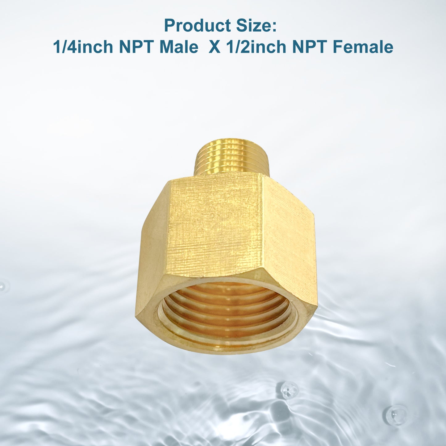 
                  
                    Midanya Brass Pipe Fitting Reducer Adapter 2 Pack Thread Hose Fitting Straight Hex Nipple Fast Coupler
                  
                