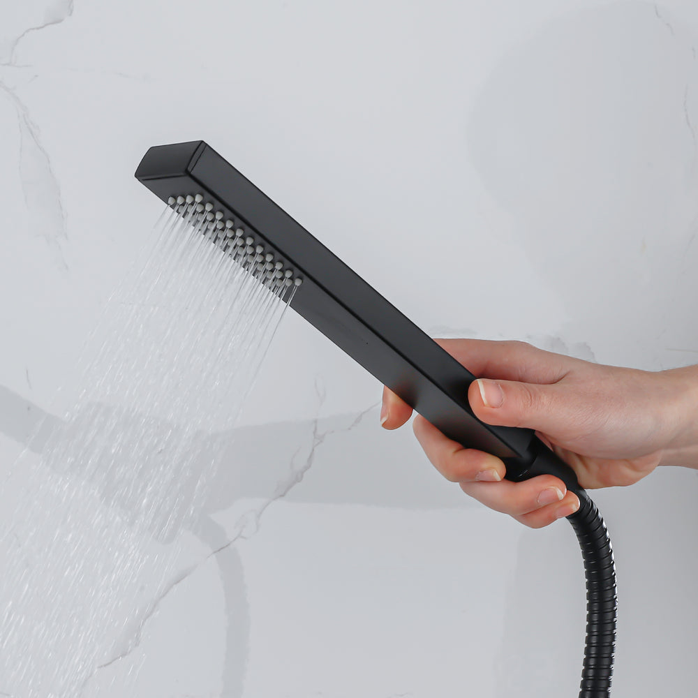 
                  
                    Midanya Bathroom Shower Handheld Spray  Square SUS304 Stainless Steel High Pressure Hand Held Shower Head Wall Mount Single Function Hand Shower for Bathroom Shower Set
                  
                