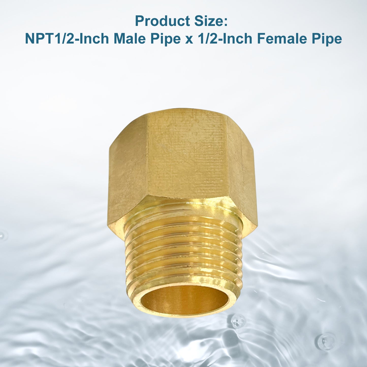 
                  
                    Midanya Brass Pipe Fitting Reducer Adapter 2 Pack Thread Hose Fitting Straight Hex Nipple Fast Coupler
                  
                